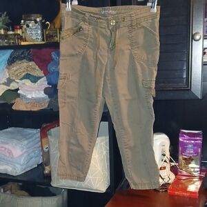 Faded Glory Women's Sage Capris with Pockets